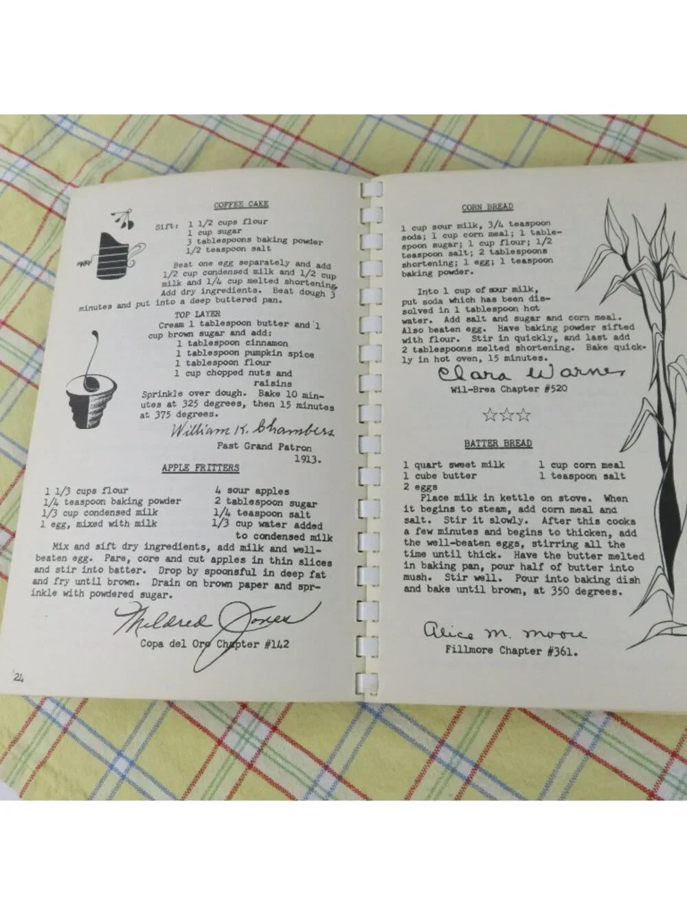 Food From the Stars Helen Bell de Beers Assoc Eastern Star Cook Book 1951